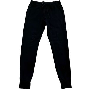 LOBO MAU WOMENS BLACK JOGGERS SIZE SMALL MINIMALIST CONTEMPORARY MODERN